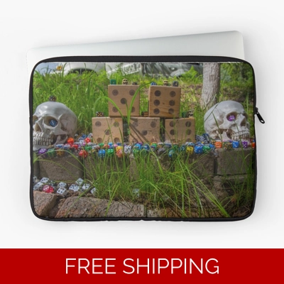 Le Studio Laptop Sleeve Roll the Bones Monument